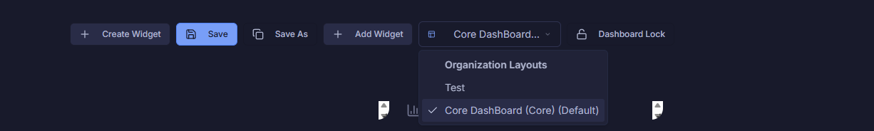 Dashboard layout switcher